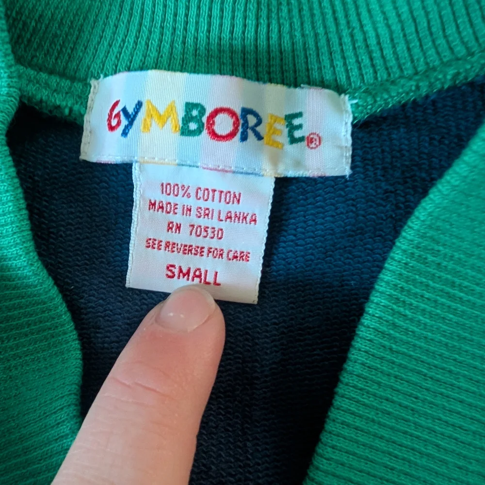 $ Vintage Rainbow‎ Tag Gymboree Blue and Red Cardigan